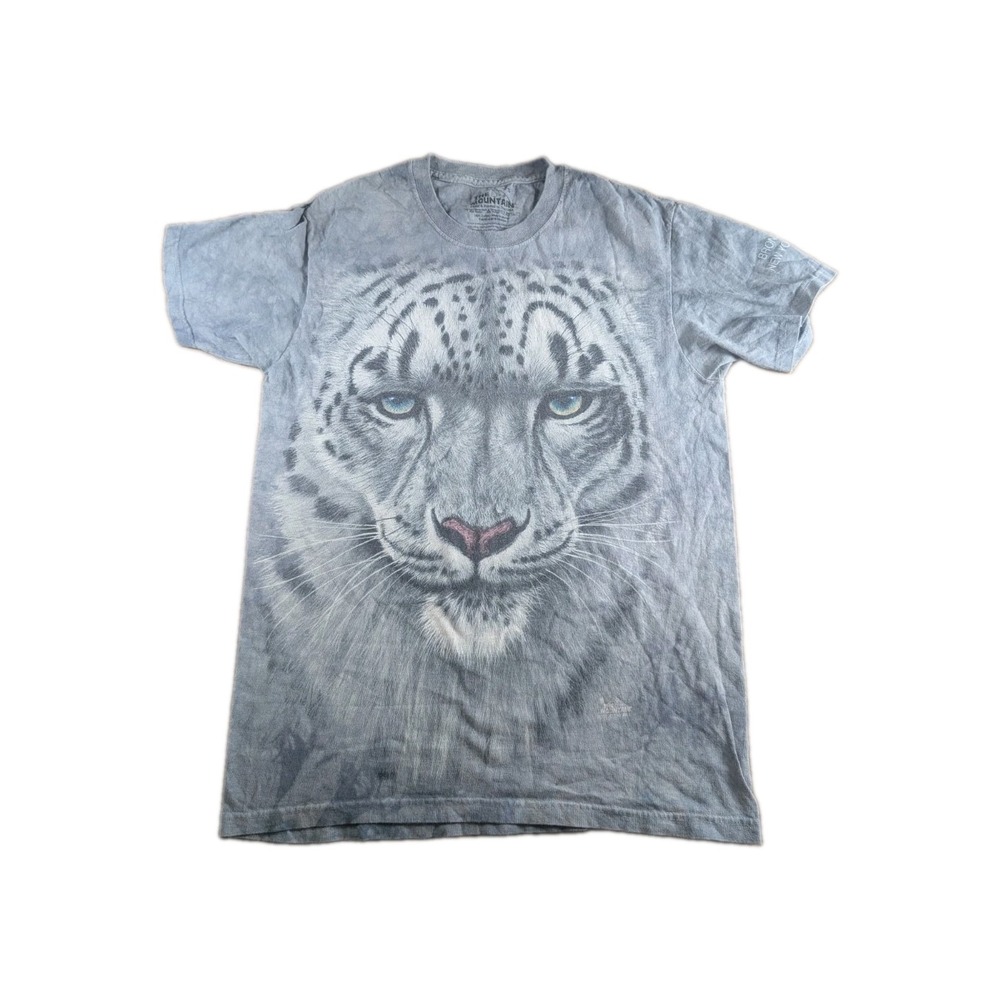 The Mountain White Tiger Tie Dye Graphic T-Shirt Adult Small Bronx Zoo New York